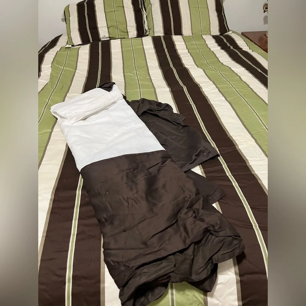 Queen Size Stripes Bedding Comforter Set 4 pieces
